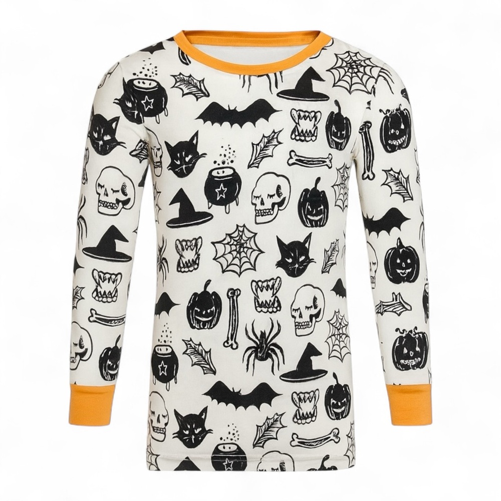 Little Sleepies Bamboo Halloween Long Sleeve Shirt Size 5/6